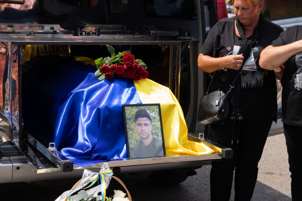 Дрогобицька громада провела в останню путь захисника Назарія Сабата