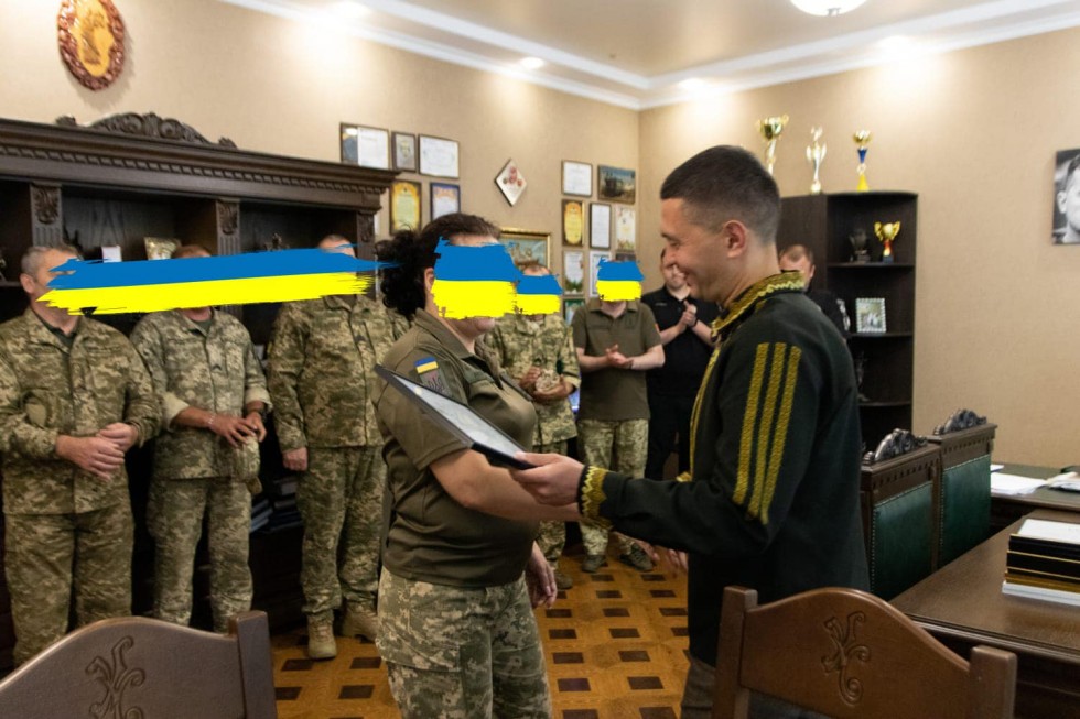 На Дрогобиччині привітали українських військових з нагоди Дня Конституції України