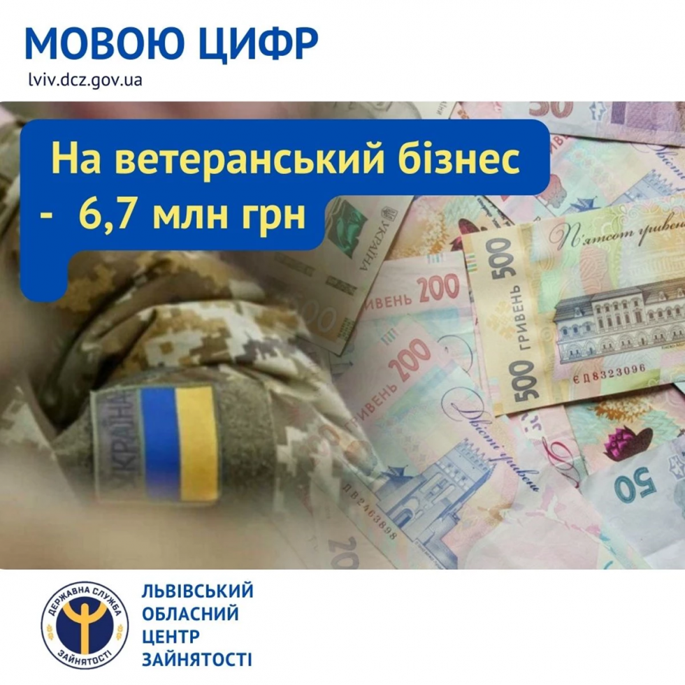 єРобота: ветерани області та їх сім’ї отримають 6,7 млн грн грантових коштів на власну справу єРобота: ветерани області та їх сім’ї отримають 6,7 млн грн грантових коштів на власну справу