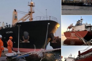 Відправлено перше судно з продовольством з порту &laquo;Південний&raquo;