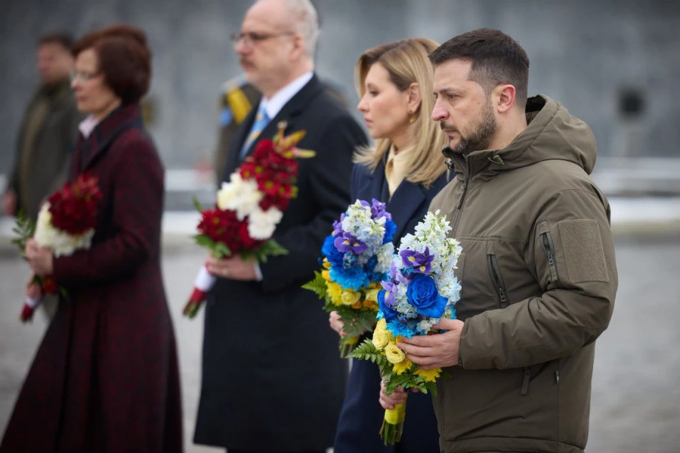 На Личакові президенти та перші леді України й Латвії вшанували пам&rsquo;ять загиблих українських захисників