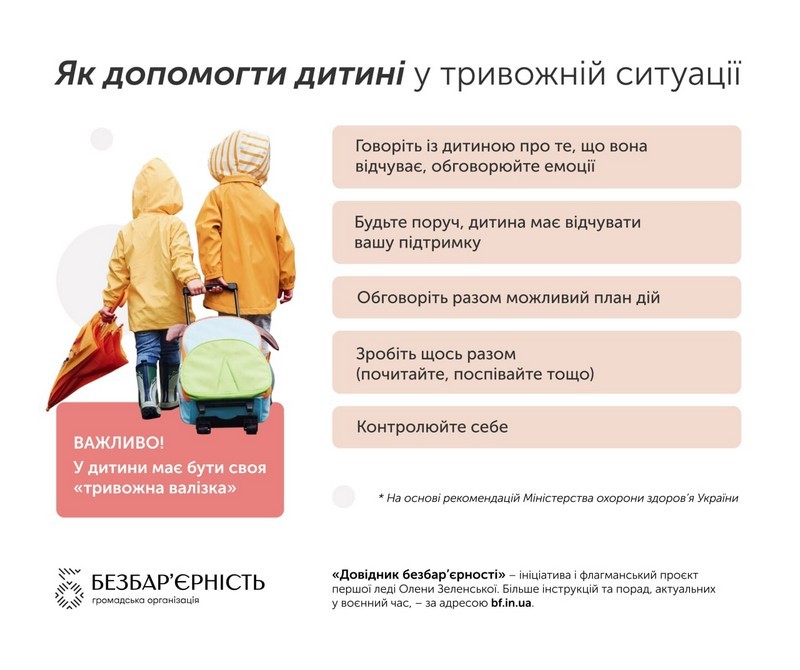 Як допомогти дитині у тривожній ситуації?