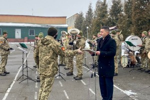 Степан Кулиняк привітав військовослужбовців частини А1108 з Днем Збройних Сил України
