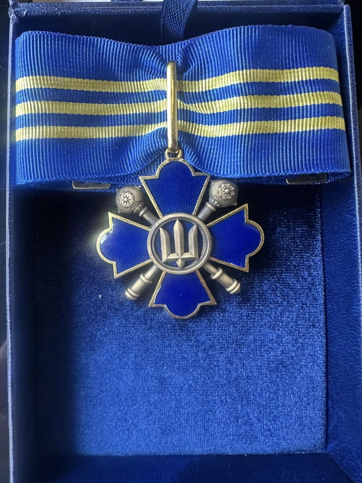 Голова Дрогобицької РВА отримав вищу нагороду від Головнокомандувача ЗСУ - «Хрест Заслуги» Голова Дрогобицької РВА отримав вищу нагороду від Головнокомандувача ЗСУ - «Хрест Заслуги»