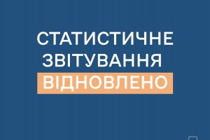 Відновлюється статистична та фінансова звітність до органів державної статистики