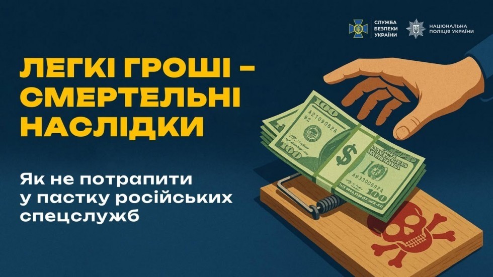 Для школярів та батьків: Легкі гроші &ndash; смертельні наслідки або як не потрапити у пастку російських спецслужб