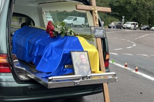 На щиті повернувся у Дрогобицьку громаду захисник з Болехівців Михайло Пристай На щиті повернувся у Дрогобицьку громаду захисник з Болехівців Михайло Пристай