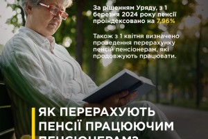 Як перерахують пенсії працюючим пенсіонерам: у інфографіці Кабміну
