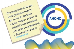 Львівське регіональне партнерство зайнятості оголошує конкурс серед мікро-, малих та середніх релокованих і місцевих підприємств