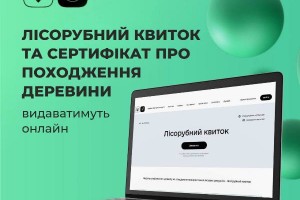 Лісорубний квиток та сертифікат про походження деревини видаватимуть онлайн