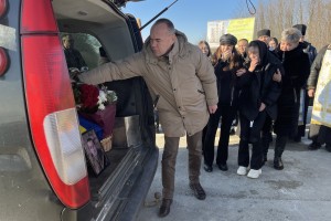 Дрогобиччина прощається з полеглим героєм Іваном Скалеєм