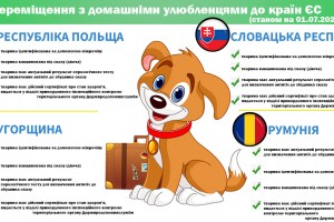 З 1 липня Польща відновлює вимоги до некомерційного переміщення тварин