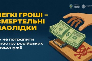 Для школярів та батьків: Легкі гроші &ndash; смертельні наслідки або як не потрапити у пастку російських спецслужб