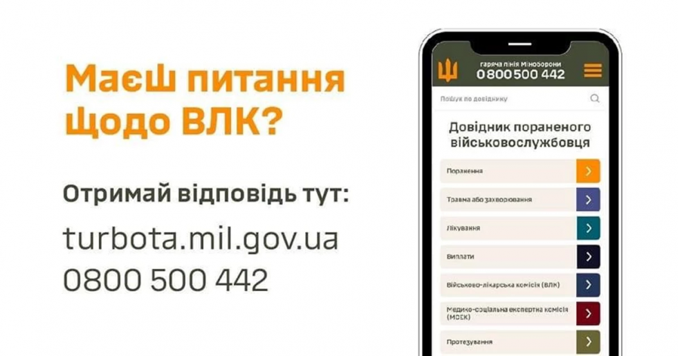 Як пройти ВЛК при пораненні, травмі чи захворюванні? Міноборони України та ЗСУ запустили сайт-довідник