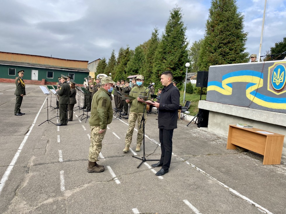 ​Степан Кулиняк привітав резервістів військової частини А-1108