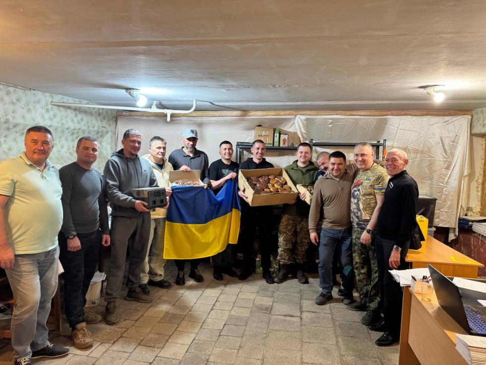 Напередодні Великодня начальник Дрогобицької РВА Степан Кулиняк відвідав українських бійців на фронті