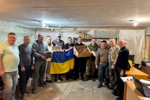 Напередодні Великодня начальник Дрогобицької РВА Степан Кулиняк відвідав українських бійців на фронті