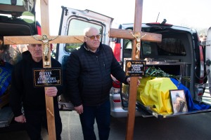 Дрогобиччина прощається з двома Героями